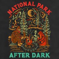 Funny National Park After Dark Adult Drive Performance Visor