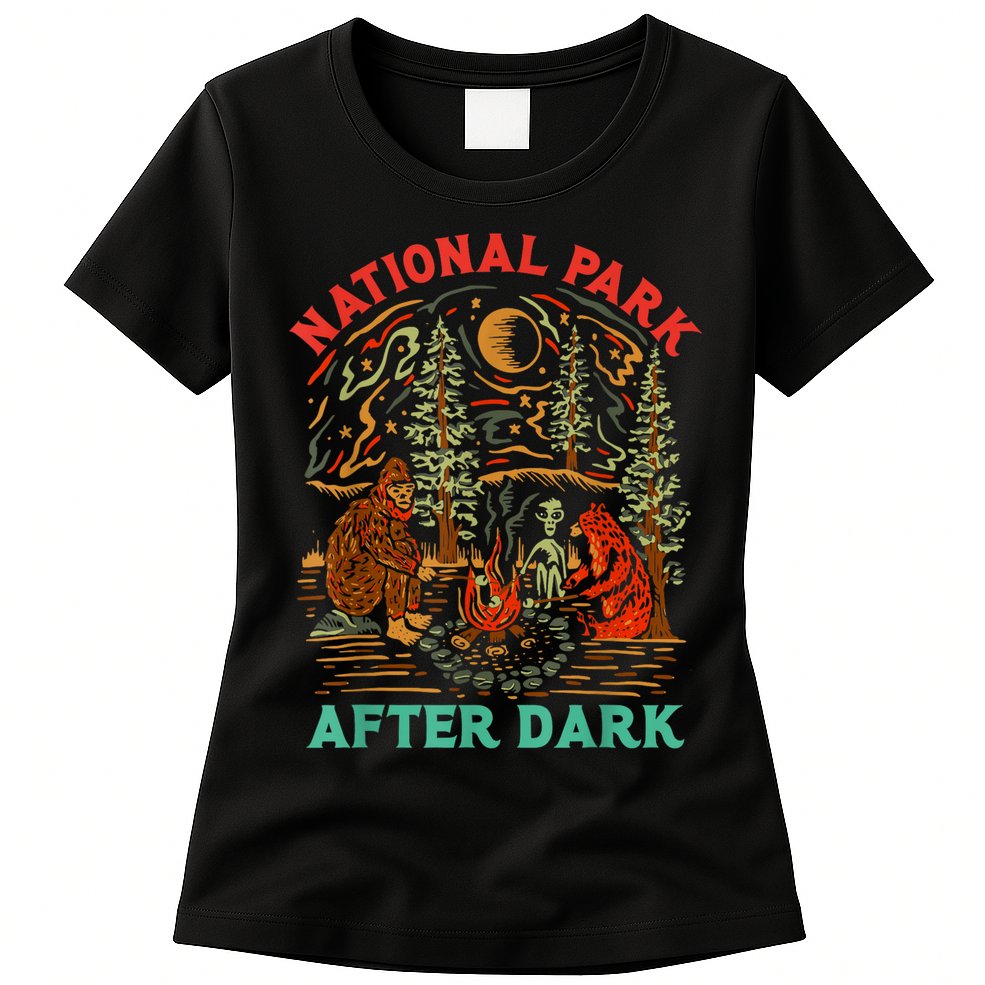 Funny National Park After Dark Womens T-Shirt