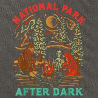 Funny National Park After Dark Cotton Canvas Backpack