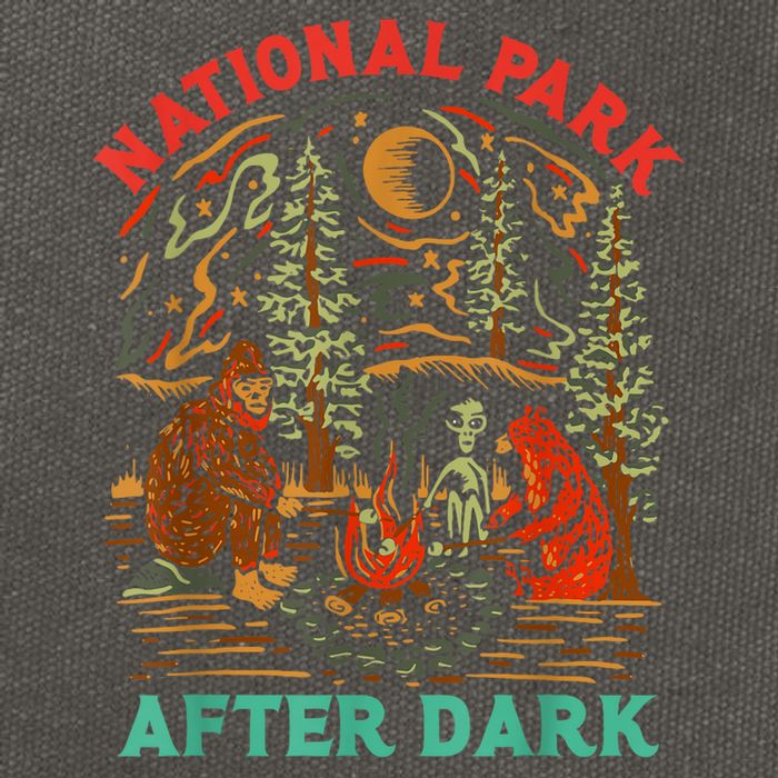 Funny National Park After Dark Cotton Canvas Backpack