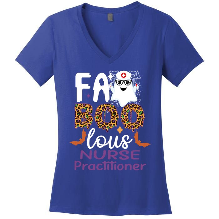 Faboolous Nurse Practitioner Halloween Funny For Nursing Cool Gift Women's V-Neck T-Shirt