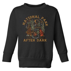 Funny National Park After Dark Adventure Toddler Sweatshirt