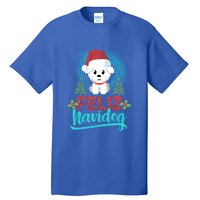 Feliz Navidog Poodle Dog Christmas Tree Christmas Gift Funny Gift Tall T-Shirt