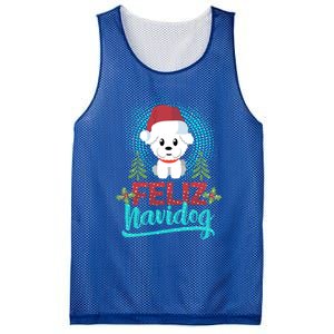 Feliz Navidog Poodle Dog Christmas Tree Christmas Gift Funny Gift Mesh Reversible Basketball Jersey Tank