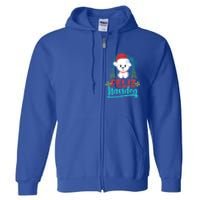 Feliz Navidog Poodle Dog Christmas Tree Christmas Gift Funny Gift Full Zip Hoodie