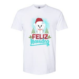 Feliz Navidog Poodle Dog Christmas Tree Christmas Gift Funny Gift Softstyle CVC T-Shirt