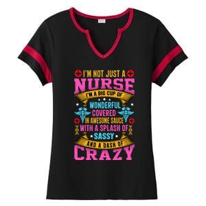 Funny Nurse Personality Ladies Halftime Notch Neck Tee