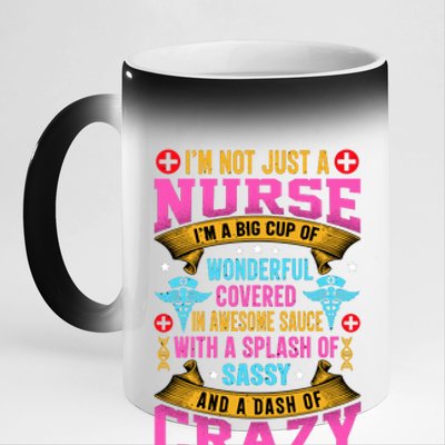 Funny Nurse Personality 11oz Black Color Changing Mug