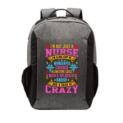 Funny Nurse Personality Vector Backpack