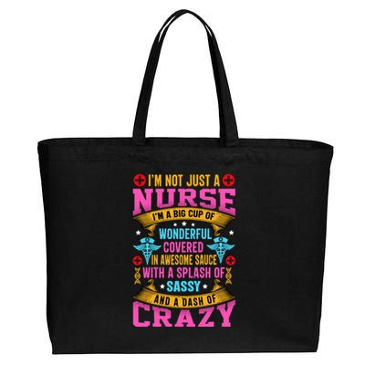 Funny Nurse Personality Cotton Canvas Jumbo Tote