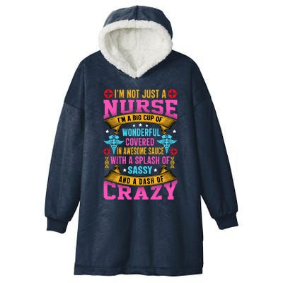 Funny Nurse Personality Hooded Wearable Blanket