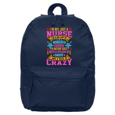 Funny Nurse Personality 16 in Basic Backpack