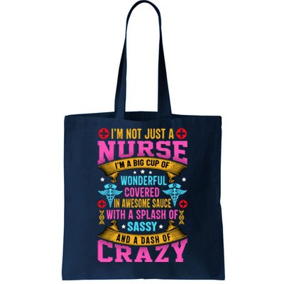 Funny Nurse Personality Tote Bag