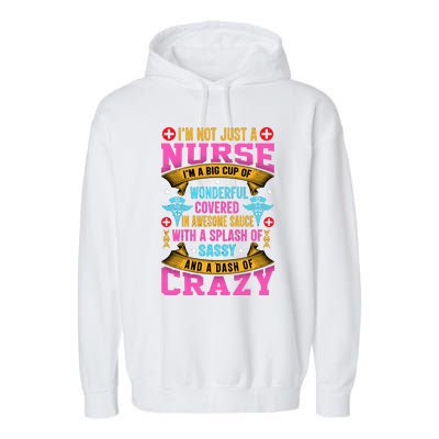 Funny Nurse Personality Garment-Dyed Fleece Hoodie