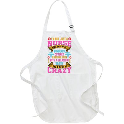 Funny Nurse Personality Full-Length Apron With Pockets