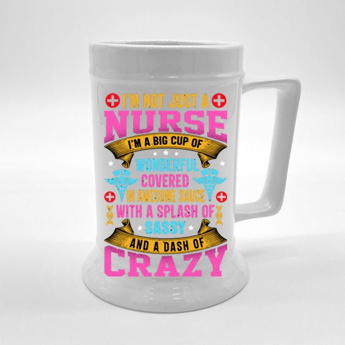 Funny Nurse Personality Beer Stein