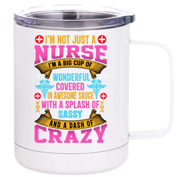 Funny Nurse Personality 12 oz Stainless Steel Tumbler Cup