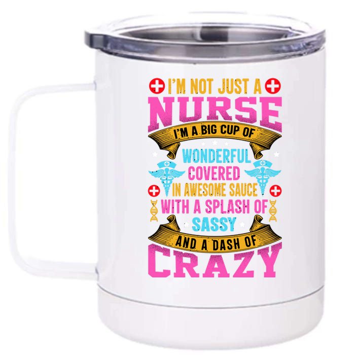 Funny Nurse Personality 12 oz Stainless Steel Tumbler Cup