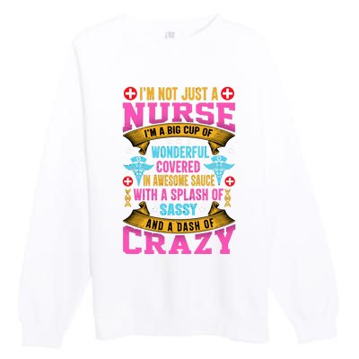 Funny Nurse Personality Premium Crewneck Sweatshirt