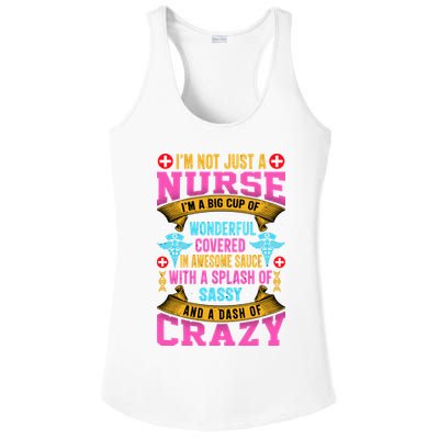 Funny Nurse Personality Ladies PosiCharge Competitor Racerback Tank