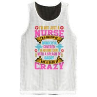 Funny Nurse Personality Mesh Reversible Basketball Jersey Tank