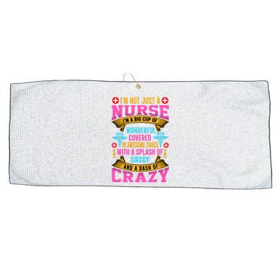 Funny Nurse Personality Large Microfiber Waffle Golf Towel