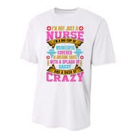 Funny Nurse Personality Performance Sprint T-Shirt