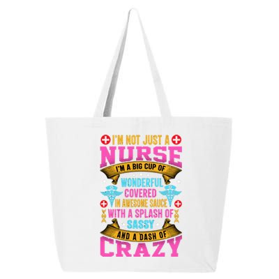 Funny Nurse Personality 25L Jumbo Tote