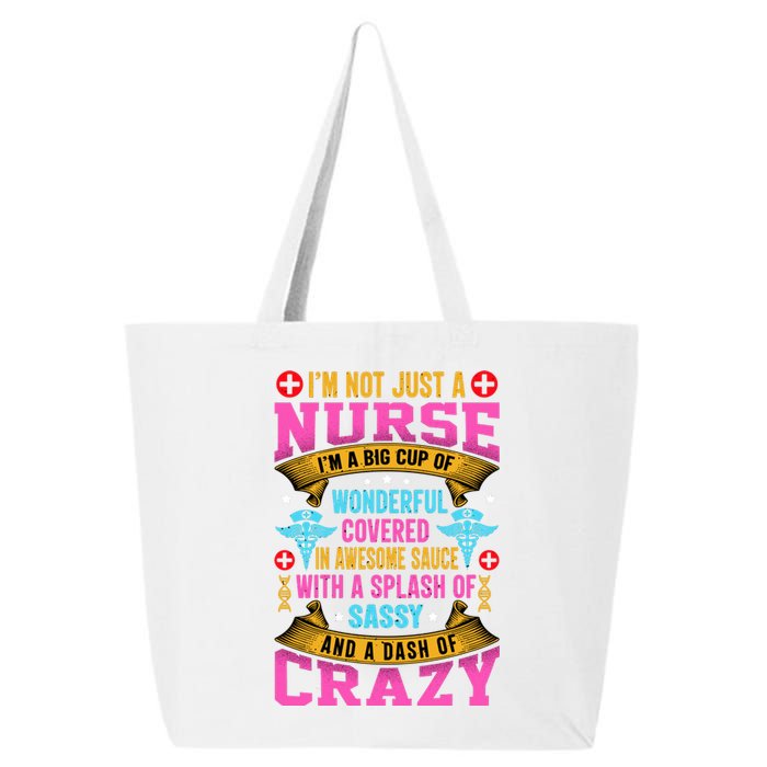 Funny Nurse Personality 25L Jumbo Tote