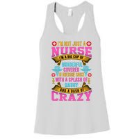 Funny Nurse Personality Women's Racerback Tank