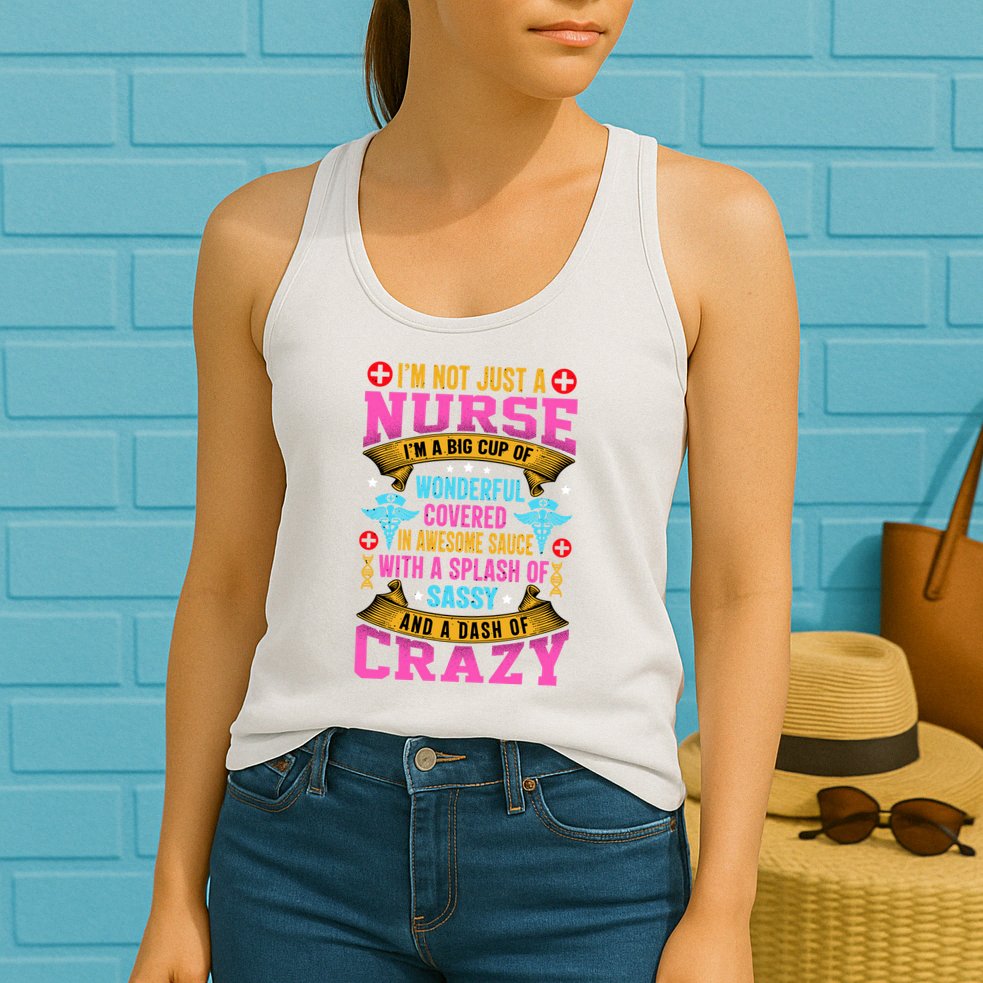 Funny Nurse Personality Womens Tank Top