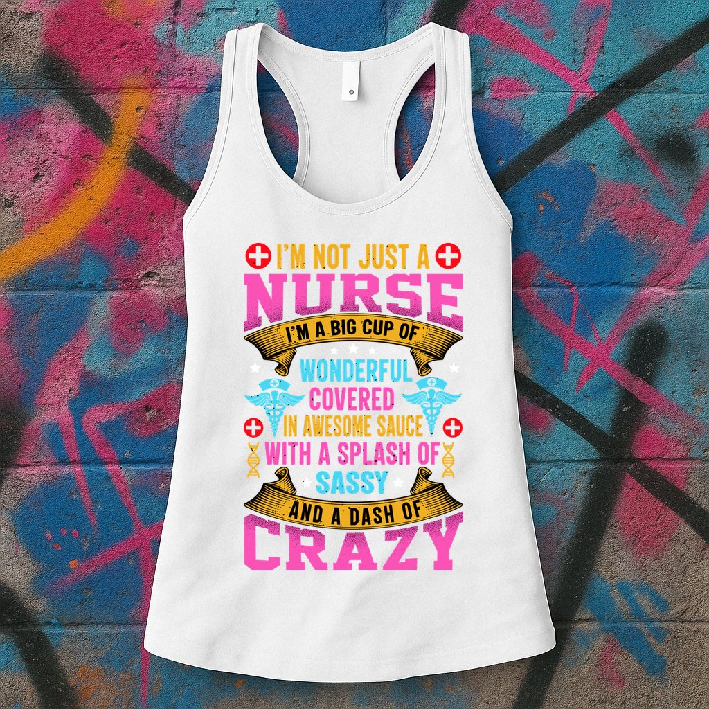 Funny Nurse Personality Womens Tank Top