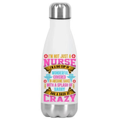 Funny Nurse Personality Stainless Steel Insulated Water Bottle