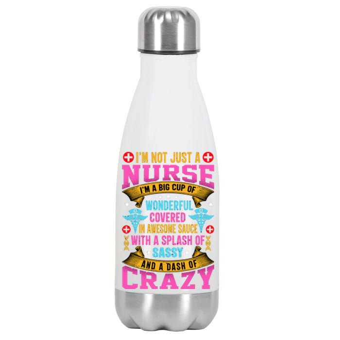 Funny Nurse Personality Stainless Steel Insulated Water Bottle