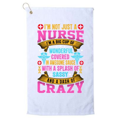 Funny Nurse Personality Golf Towel