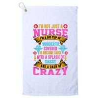 Funny Nurse Personality Platinum Collection Golf Towel