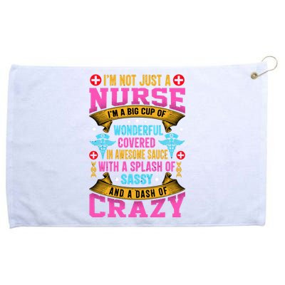 Funny Nurse Personality Grommeted Golf Towel