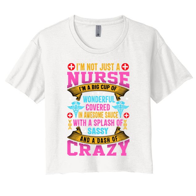 Funny Nurse Personality Crop Top