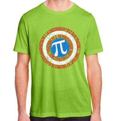 funny National Pi Day Math Teacher Captain Adult ChromaSoft Performance T-Shirt