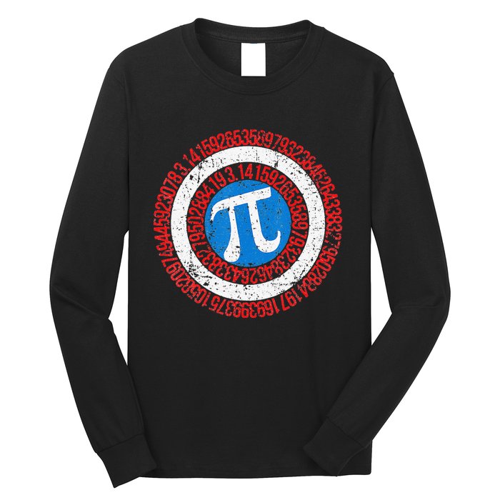 funny National Pi Day Math Teacher Captain Long Sleeve Shirt