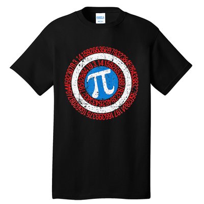 funny National Pi Day Math Teacher Captain Tall T-Shirt