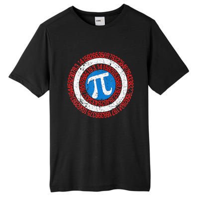 funny National Pi Day Math Teacher Captain Tall Fusion ChromaSoft Performance T-Shirt