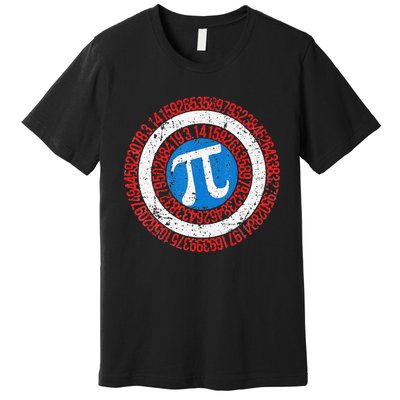 funny National Pi Day Math Teacher Captain Premium T-Shirt