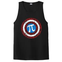 funny National Pi Day Math Teacher Captain PosiCharge Competitor Tank