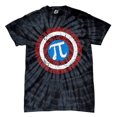 funny National Pi Day Math Teacher Captain Tie-Dye T-Shirt