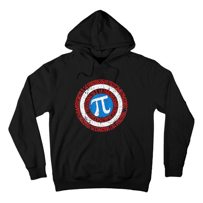 funny National Pi Day Math Teacher Captain Tall Hoodie