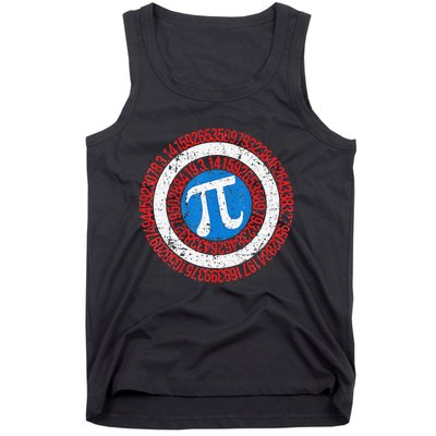 funny National Pi Day Math Teacher Captain Tank Top