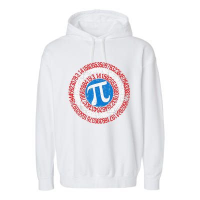 funny National Pi Day Math Teacher Captain Garment-Dyed Fleece Hoodie