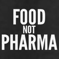 Food Not Pharma 7 Panel Mesh Trucker Snapback Hat