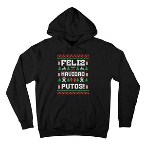 Feliz Navidad Putos Funny Christmas Sweater Design Sweatshirt Hoodie